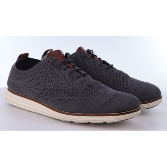 Cole Haan Original Grand Men\'s Lite Wingtip Oxfords Shoes Size 12 M Gray C27961 main image 11